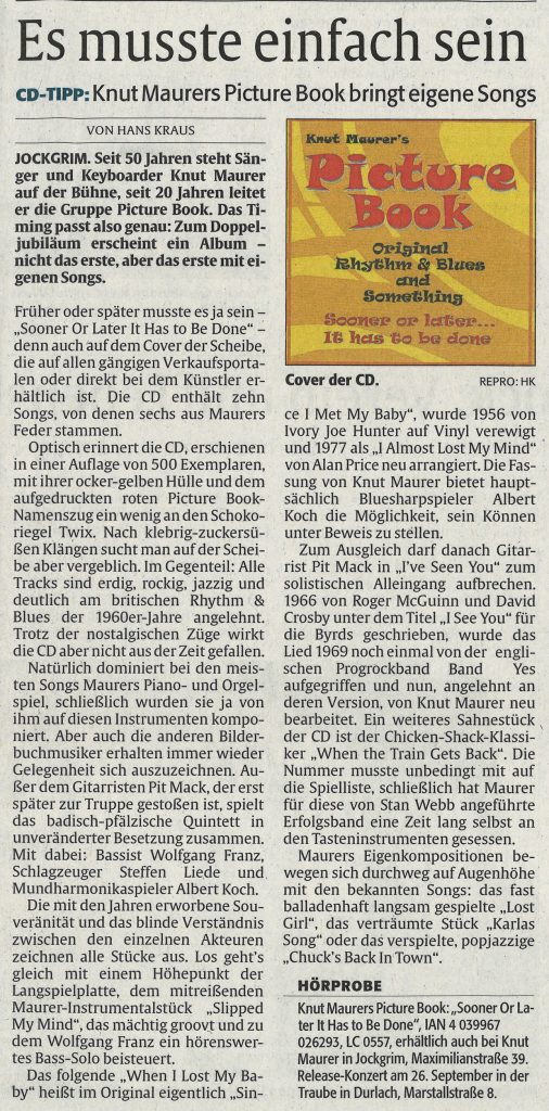 Artikel in der Rheinpfalz 23.06.2020