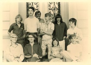 Jugendgruppe mit Leiter 1971