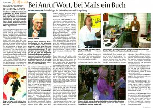Zeitungsartikel in der Rheinpfalz über Knut Maurer