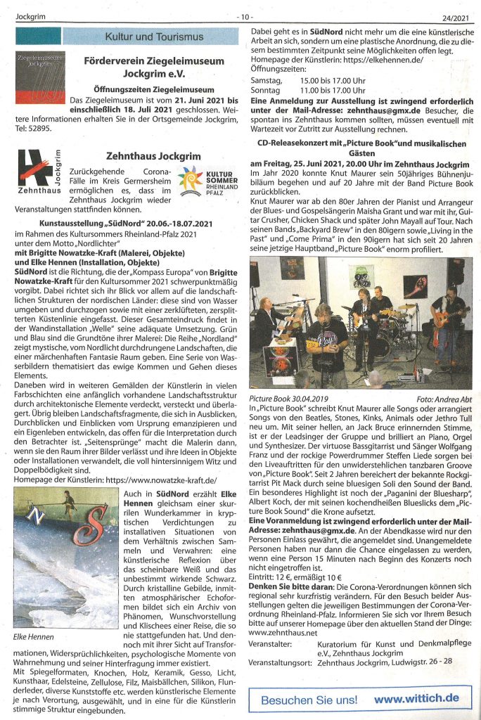 Zeitungsartikel Amtsblatt Jockgrim 23.06.2021